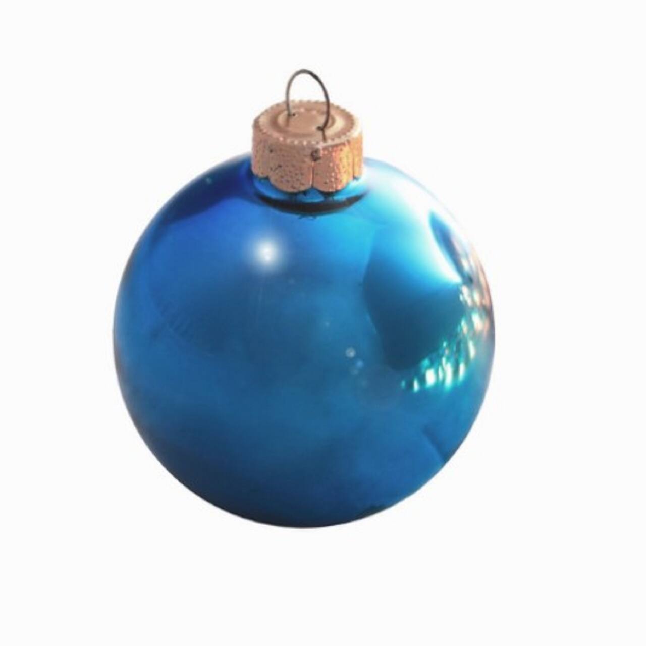Whitehurst 4 Pack 4.75" Shiny Glass Ball Ornaments